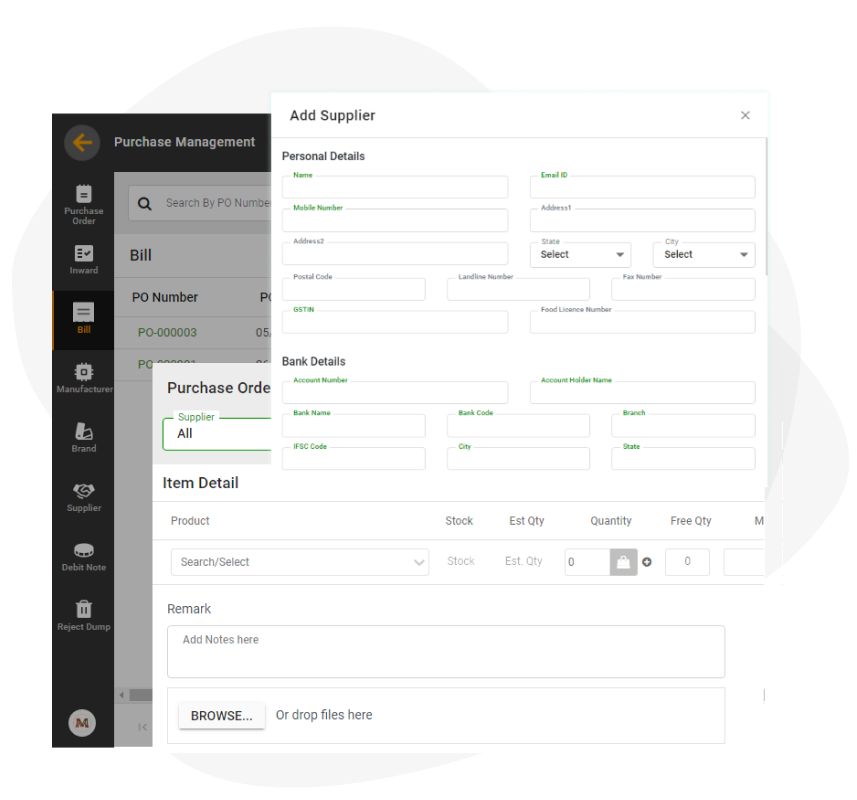 Purchase Inward Management Software